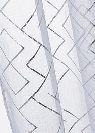 Transparant gordijn met glanzende print (set van 2), bpc living bonprix collection