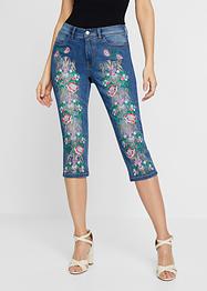 Capri jeans met borduursel, BODYFLIRT boutique