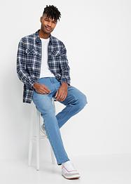 Classic fit power stretch jeans met T-400 en comfort fit, tapered, John Baner JEANSWEAR