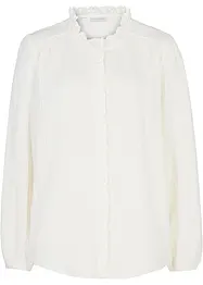 Mousseline blouse met kant, bonprix