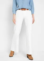 Wide leg stretch jeans mid waist, bonprix