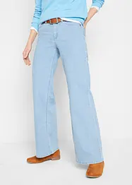 Wide leg stretch jeans mid waist, bonprix