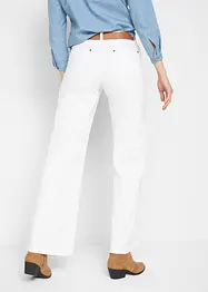 Wide leg stretch jeans mid waist, bonprix