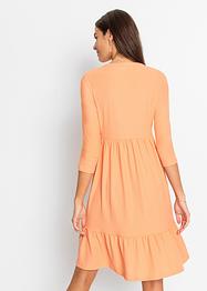 Crêpe jersey jurk met volants, BODYFLIRT