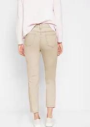 Cropped twill broek in used look, bonprix