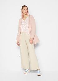 Shirt met halflange mouwen en V-hals van viscose, bpc bonprix collection