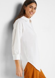 Oversized blouse van katoen met 3/4 mouwen, bpc bonprix collection