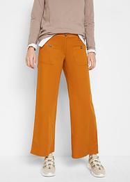 Culotte met wijde pijpen en comfortband, cropped, bpc bonprix collection