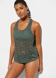 Tankini (2-dlg. set) van kant, bonprix