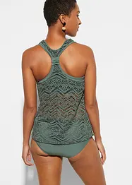 Tankini (2-dlg. set) van kant, bonprix