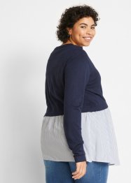 2-in-1 zwangerschaptrui met blouse-inzet, bpc bonprix collection