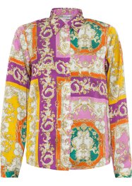 Gedessineerde satijnen blouse van gerecycled polyester, BODYFLIRT