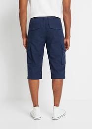 Lange cargo bermuda met linnen, regular fit, RAINBOW
