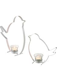 Theelichthouder vogel (2-dlg. set), bpc living bonprix collection