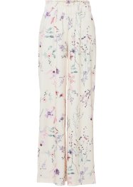 Jersey broek van crêpe met bloemenprint, bonprix