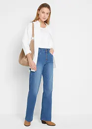 High waist stretch jeans, straight, bonprix