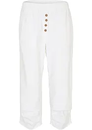 High waist 3/4 broek met linnen en comfortband, bonprix