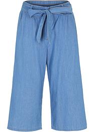 Culotte van licht denim met comfortband, bpc bonprix collection