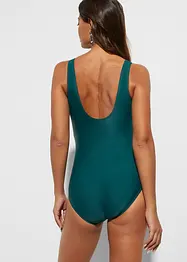 Corrigerend badpak met sierplooitjes, licht corrigerend, bonprix