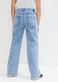 Meisjes wijde jeans met schuine band, John Baner JEANSWEAR
