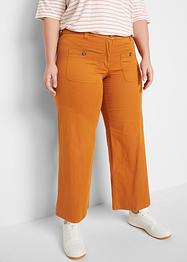 Culotte met wijde pijpen en comfortband, cropped, bpc bonprix collection