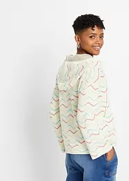 Gebreide hoodie met jacquard patroon, RAINBOW