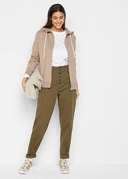 Sweatvest met capuchon en steekzakken, bpc bonprix collection