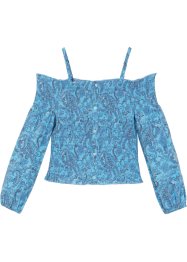 Meisjes blouse met carmenhals, bpc bonprix collection