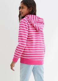 Meisjes sweatvest met capuchon en strepen, bpc bonprix collection