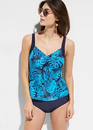 Tankini met gerecycled polyamide (2-dlg. set) met plooitjes, bonprix