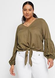Blouse met broderie anglaise, BODYFLIRT