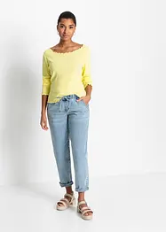 Barrel jeans met mid waist en comfortband, bonprix