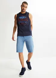 Sweat jeans bermuda met comfort fit, regular fit, bonprix
