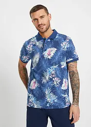 Jersey poloshirt met Hawaï-print, korte mouw, bonprix