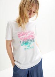 Katoenen shirt met print, korte mouw, bpc bonprix collection