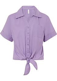 Linnen blouse met knoopdetail, RAINBOW