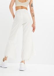 Linnen culotte met franjes, RAINBOW