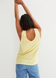 Linnen tanktop, bpc bonprix collection