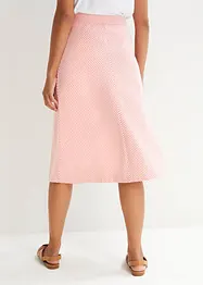 Jersey rok met strepen, knielang, bonprix