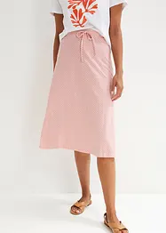 Jersey rok met strepen, knielang, bonprix