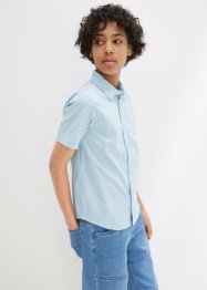 Jongens stretch overhemd met korte mouwen, slim fit, bpc bonprix collection