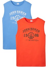 Muscle shirt van biologisch katoen (set van 2), John Baner JEANSWEAR