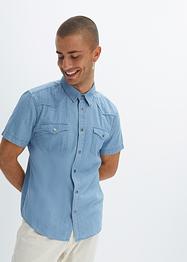 Slim fit spijkeroverhemd, korte mouw (set van 2), John Baner JEANSWEAR