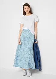 Maxi rok met volants, bonprix