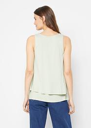 Dubbellaagse top van viscose, bpc bonprix collection