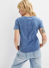 Acid washed shirt met print, bonprix