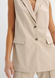 Lang mouwloos vest, BODYFLIRT