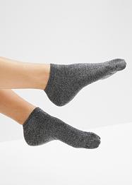 Sneakersokken (set van 4) met glittergaren, bpc bonprix collection