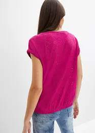 Shirt met broderie anglaise, bonprix