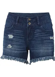 Jeans short met rafelige randen, RAINBOW